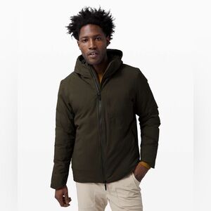 Lululemon Men's Dark Olive Green Performance Down Jacket Size Medium